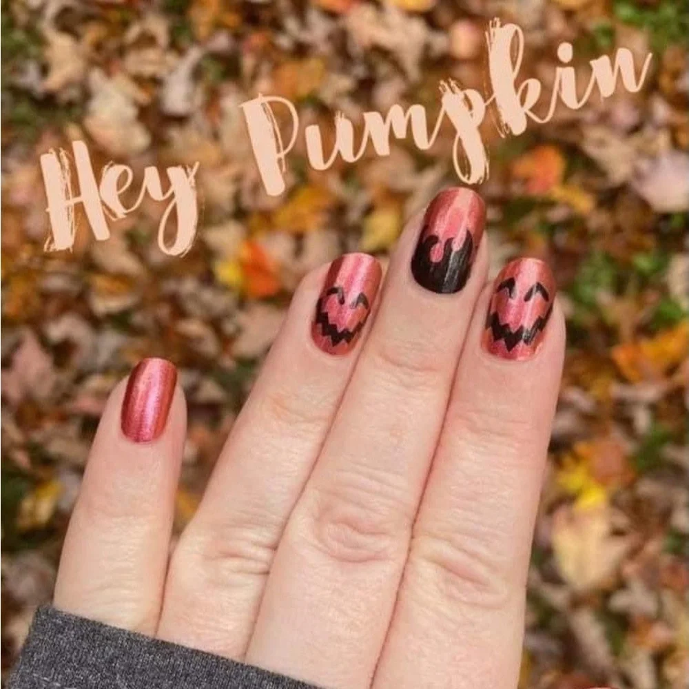 *Retired* Color Street: Hey Pumpkin | Halloween Orange Black Jack O’Lantern - Picture 9 of 16